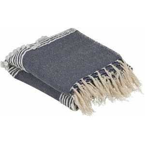 Beliani Blanket Dark Blue 130x155cm - Blanket Beliani Blanket Dark Blue 130x155cm - Blanket