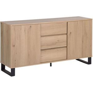 Beliani Elda 76cm Light Wood Sideboard - Sideboard Beliani Elda 76cm Light Wood Sideboard - Sideboard