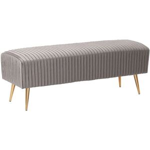 Beliani PATERSON Grey Velvet Bench - Bench Beliani PATERSON Grey Velvet Bench - Bench