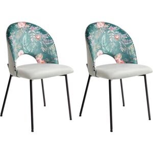 Beliani COVELO Mint Green Retro Dining Chair Beliani COVELO Mint Green Retro Dining Chair