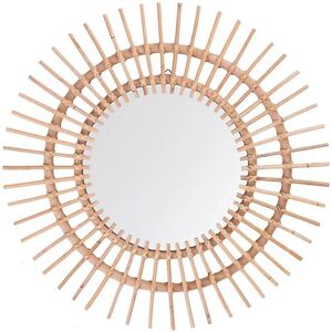 Beliani STENEN Wall Mirror Beige - Wall Mirror Beliani STENEN Wall Mirror Beige - Wall Mirror