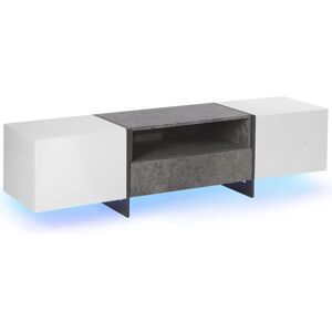 Beliani White RUSSEL Industrial TV Stand - Modern Storage Beliani White RUSSEL Industrial TV Stand - Modern Storage