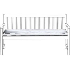 Beliani Garden Seat Cushion Blue White Water Resistant - Garden Type Beliani Garden Seat Cushion Blue White Water Resistant - Garden Type