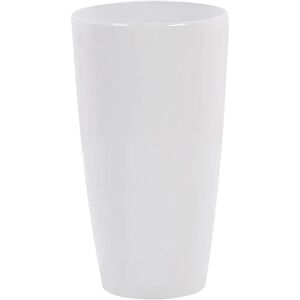 Beliani White Round Tall Plant Pot - Garden & Indoor Beliani White Round Tall Plant Pot - Garden & Indoor