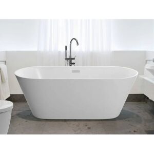 Beliani Havana Freestanding Bath White Acrylic 150x75 cm Oval - Bathtub Beliani Havana Freestanding Bath White Acrylic 150x75 cm Oval - Bathtub