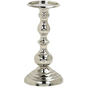 Beliani Silver Metal Candle Holder - 24cm - Modern Decorative Accessory Beliani Silver Metal Candle Holder - 24cm - Modern Decorative Accessory