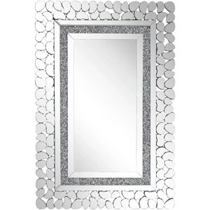 Espelho de Parede Beliani PABU 60x90cm Prata - Espelho de Parede Espelho de Parede Beliani PABU 60x90cm Prata - Espelho de Parede