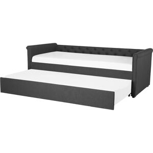 Beliani Trundle Bed Dark Grey - Guest Underbed EU Small Single Beliani Trundle Bed Dark Grey - Guest Underbed EU Small Single
