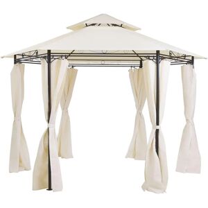 Beliani Garden Gazebo - Large UV-Resistant Steel Frame Patio Cover Beliani Garden Gazebo - Large UV-Resistant Steel Frame Patio Cover
