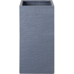 Beliani Plant Pot Grey DION - Plant Pot, Square, Indoor/Outdoor Beliani Plant Pot Grey DION - Plant Pot, Square, Indoor/Outdoor