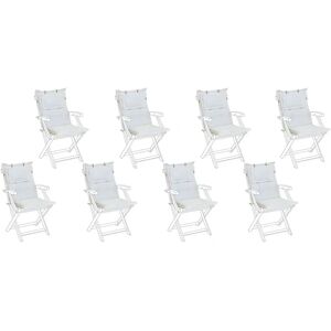 Beliani Outdoor Chair Cushions Set Off-White - Outdoor chair cushions Beliani Outdoor Chair Cushions Set Off-White - Outdoor chair cushions