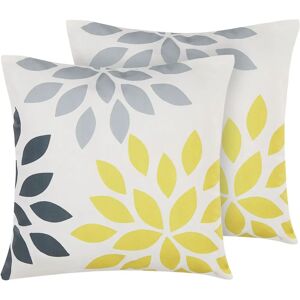 Beliani Outdoor Cushions RIALE - Floral Pattern - 45x45cm - Set of 2 Beliani Outdoor Cushions RIALE - Floral Pattern - 45x45cm - Set of 2