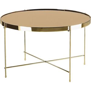 Beliani Coffee Table Golden Brown Tempered Glass Top Gold Metal Legs - Coffee Table Beliani Coffee Table Golden Brown Tempered Glass Top Gold Metal Legs - Coffee Table