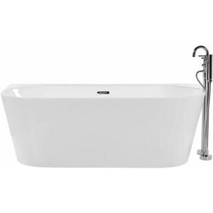 Beliani Bathtub White Sanitary Acrylic Oval 170x80 - Bathtub Beliani Bathtub White Sanitary Acrylic Oval 170x80 - Bathtub