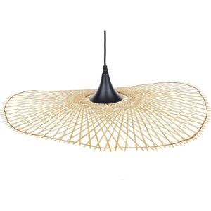 Beliani FLOYD Light Wood Bamboo Pendant Lamp - Pendant Lamp Beliani FLOYD Light Wood Bamboo Pendant Lamp - Pendant Lamp