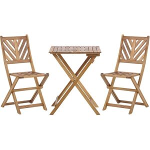 Beliani Terni Light Wood Bistro Set - Bistro Set Beliani Terni Light Wood Bistro Set - Bistro Set