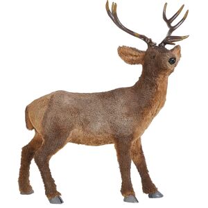 Beliani NIESI Faux Fur Reindeer - Christmas Decor 68cm Beliani NIESI Faux Fur Reindeer - Christmas Decor 68cm