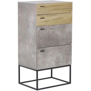 Beliani Chest of Drawers ACRA Light Grey - Chest of Drawers Beliani Chest of Drawers ACRA Light Grey - Chest of Drawers
