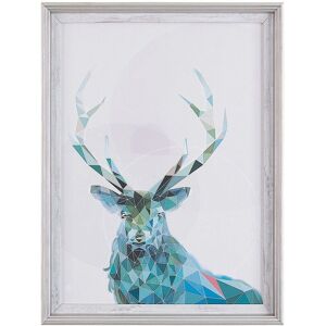 Beliani Blue Animal Wall Art - 30x40 cm - Scandinavian Design Beliani Blue Animal Wall Art - 30x40 cm - Scandinavian Design