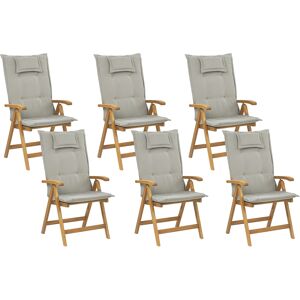 Beliani Acacia Garden Chairs Set - Folding, UV Resistant, Rustic Style Beliani Acacia Garden Chairs Set - Folding, UV Resistant, Rustic Style