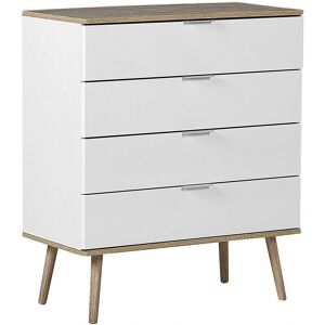 Beliani White Chest of Drawers WALPI - Chest of Drawers Beliani White Chest of Drawers WALPI - Chest of Drawers