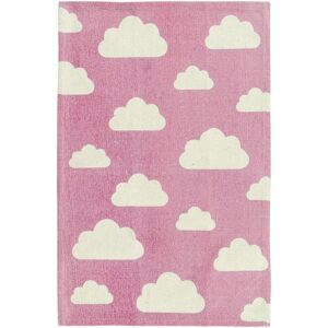 Tapis pour enfants Beliani motif nuage rose 60x90cm - Tapis - Publicité Tapis pour enfants Beliani motif nuage rose 60x90cm - Tapis - Publicité