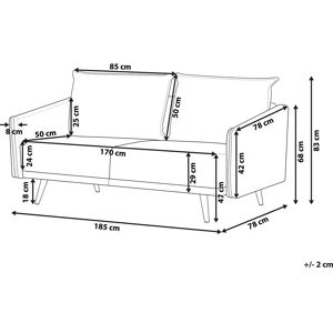 Beliani Pink Velvet 3 Seater Sofa - Sofa Beliani Pink Velvet 3 Seater Sofa - Sofa