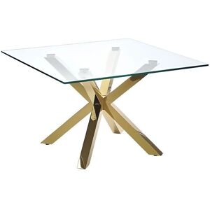 Beliani Coffee Table Light Wood Effect - Tempered Glass - 70 cm - Modern Coffee Table Beliani Coffee Table Light Wood Effect - Tempered Glass - 70 cm - Modern Coffee Table