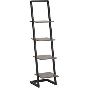 Beliani JOPLIN Black 4-Shelf Bookcase - Bookcase Beliani JOPLIN Black 4-Shelf Bookcase - Bookcase