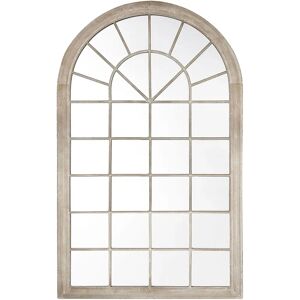 Beliani Wall Mirror TREVOL - Vintage Arched Window Decor 77x130cm Beliani Wall Mirror TREVOL - Vintage Arched Window Decor 77x130cm