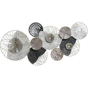 Beliani Wall Decor Circles Silver - Wall Decor Beliani Wall Decor Circles Silver - Wall Decor