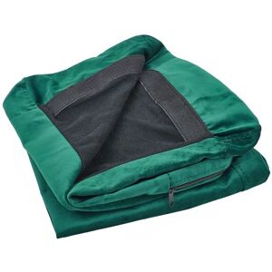 Beliani Armchair Cover BERNES Velvet Green - Armchair Cover Beliani Armchair Cover BERNES Velvet Green - Armchair Cover