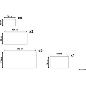 Beliani Atai Pink Cotton 9-Piece Towel Set - Bath Towel Set Beliani Atai Pink Cotton 9-Piece Towel Set - Bath Towel Set