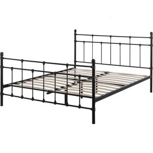 Beliani LYNX Black Metal Double Bed - Bed Beliani LYNX Black Metal Double Bed - Bed