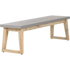 Beliani Garden Bench ORIA - Garden Bench - Grey - 160 cm Beliani Garden Bench ORIA - Garden Bench - Grey - 160 cm