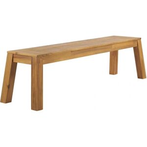 Beliani Light Wood Garden Bench LIVORNO - Garden Bench Beliani Light Wood Garden Bench LIVORNO - Garden Bench