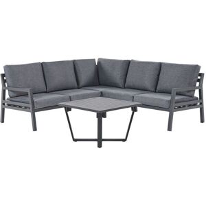 Beliani VIZZINI Grey Aluminium Corner Sofa - Corner Sofa Set Beliani VIZZINI Grey Aluminium Corner Sofa - Corner Sofa Set