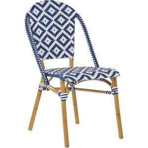 Beliani RIFREDDO Blue PE Rattan Garden Chairs Set - Garden Chairs Beliani RIFREDDO Blue PE Rattan Garden Chairs Set - Garden Chairs