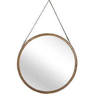 Beliani Wall Mirror Gold Autun - 60cm Decorative Accent Beliani Wall Mirror Gold Autun - 60cm Decorative Accent