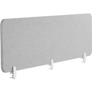 Beliani Desk Screen Light Grey WALLY - Acoustic Divider Beliani Desk Screen Light Grey WALLY - Acoustic Divider