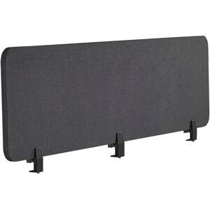 Beliani WALLY Dark Grey Desk Screen - Acoustic Divider Beliani WALLY Dark Grey Desk Screen - Acoustic Divider