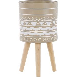 Supporto per piante Beliani - 30x55x30cm - Beige - Vaso da fiori - Stile scandinavo Supporto per piante Beliani - 30x55x30cm - Beige - Vaso da fiori - Stile scandinavo