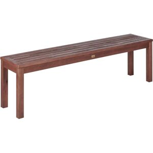 Beliani Eucalyptus Garden Bench - 160 cm Rustic Style Beliani Eucalyptus Garden Bench - 160 cm Rustic Style