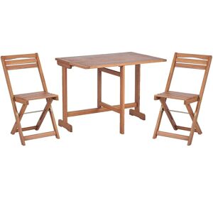 Ensemble Bistro en Bois d'Acacia Clair - Jardin & Balcon - Publicité Ensemble Bistro en Bois d'Acacia Clair - Jardin & Balcon - Publicité