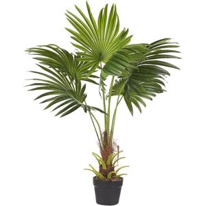 Beliani Fan Palm Artificial Plant - 100 cm Indoor Decor Beliani Fan Palm Artificial Plant - 100 cm Indoor Decor