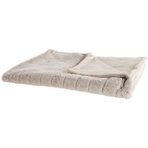 Beliani Beige Polyester Blanket 180 x 220 cm - Blanket Beliani Beige Polyester Blanket 180 x 220 cm - Blanket