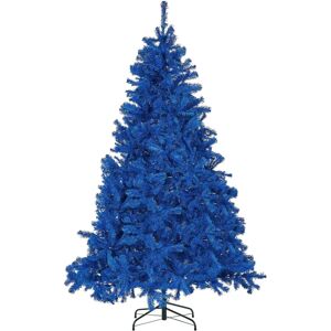 Beliani Blue Artificial Christmas Tree - 180 cm, Metal Base Beliani Blue Artificial Christmas Tree - 180 cm, Metal Base
