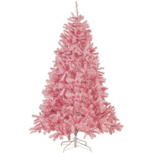 Beliani Pink FARNHAM Christmas Tree - Artificial 210 cm - Traditional Holiday Decor Beliani Pink FARNHAM Christmas Tree - Artificial 210 cm - Traditional Holiday Decor