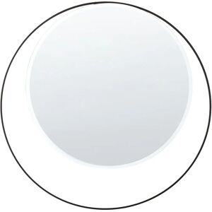 Beliani Musta Metallinen Pyöreä Peili - Seinälle 50cm - Moderni Minimalistinen Beliani Musta Metallinen Pyöreä Peili - Seinälle 50cm - Moderni Minimalistinen