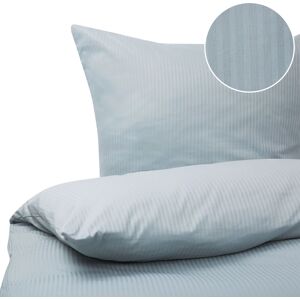 Beliani Duvet Cover Set AVONDALE - Cotton Sateen Grey Striped Beliani Duvet Cover Set AVONDALE - Cotton Sateen Grey Striped